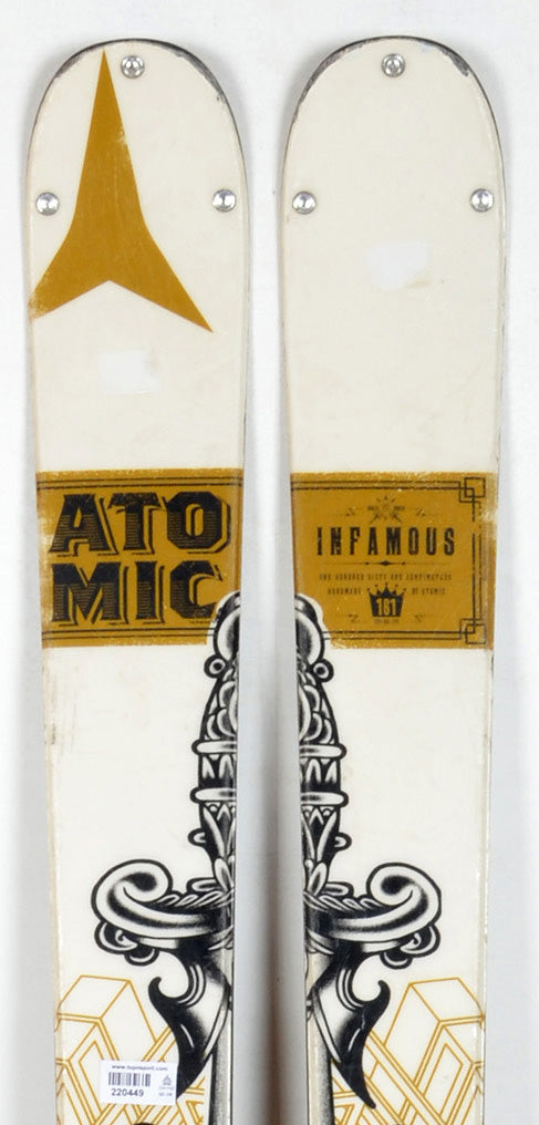 Atomic INFAMOUS white / gold - skis d'occasion – Top N Sport