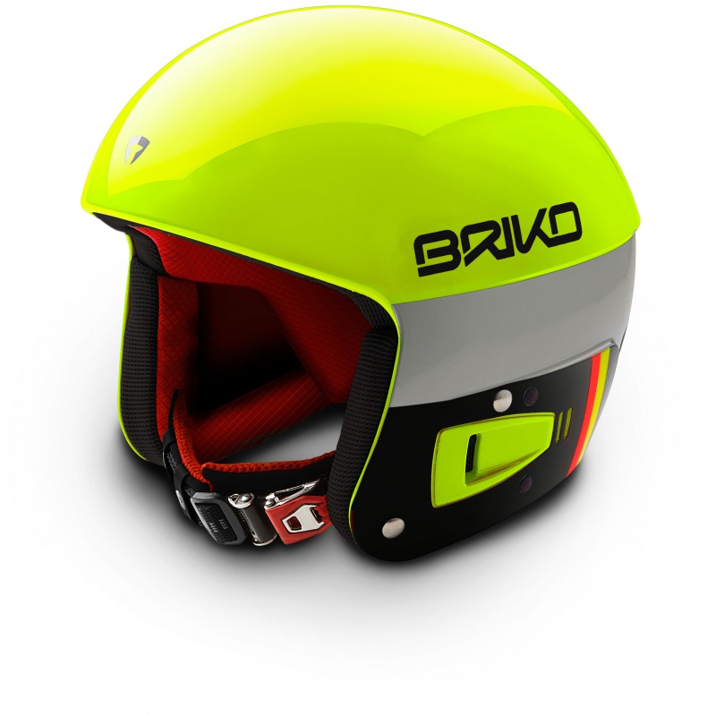 Briko Vulcano FIS 6.8 Yellow Fluo - casque de ski neuf adulte