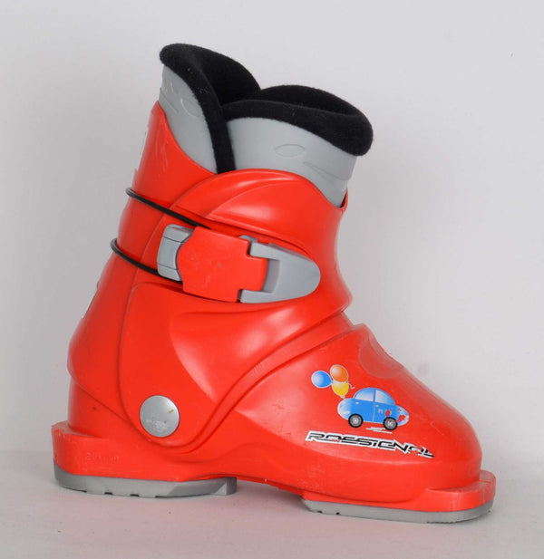 Rossignol R18 red car - Chaussures de ski occasion Junior