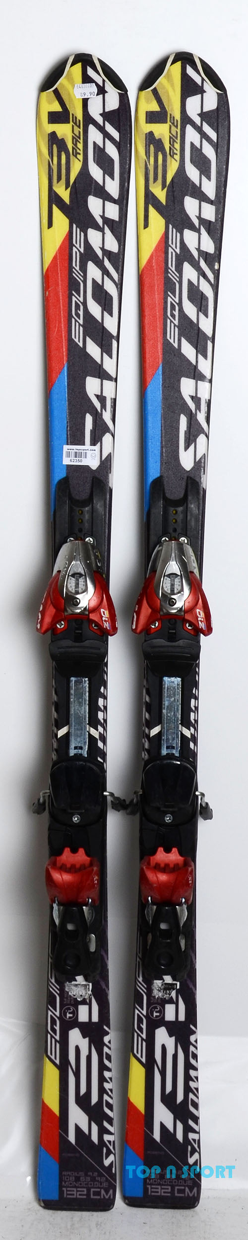Salomon EQUIPE T 3V RACE - skis d'occasion Junior