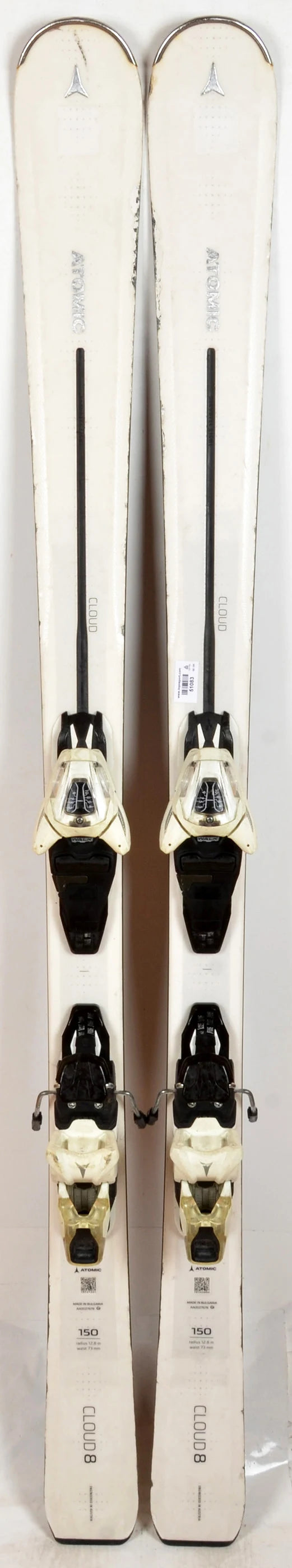 Atomic CLOUD 8 white / blk - skis d'occasion Femme