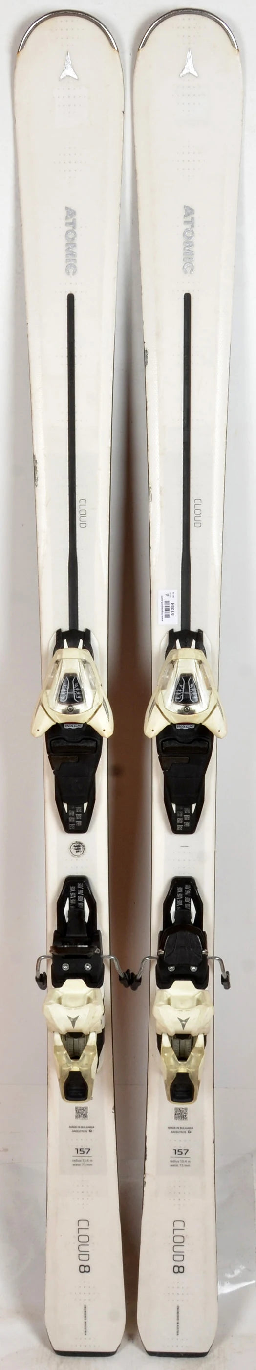 Atomic CLOUD 8 white / blk - skis d'occasion Femme