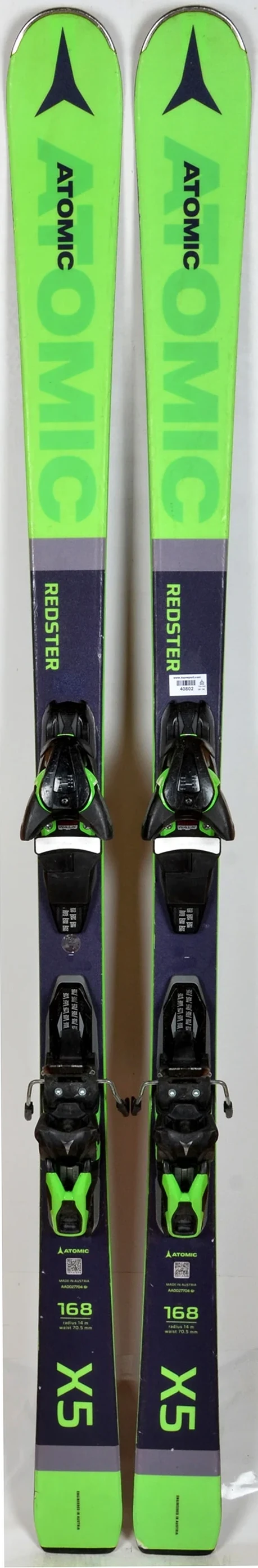 Atomic REDSTER X5 black - skis d'occasion