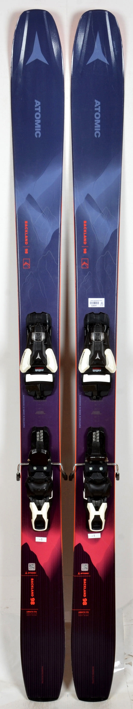 Atomic BACKLAND 98 + fix Strive 11 GW - TEST 2024 - skis d'occasion Femme