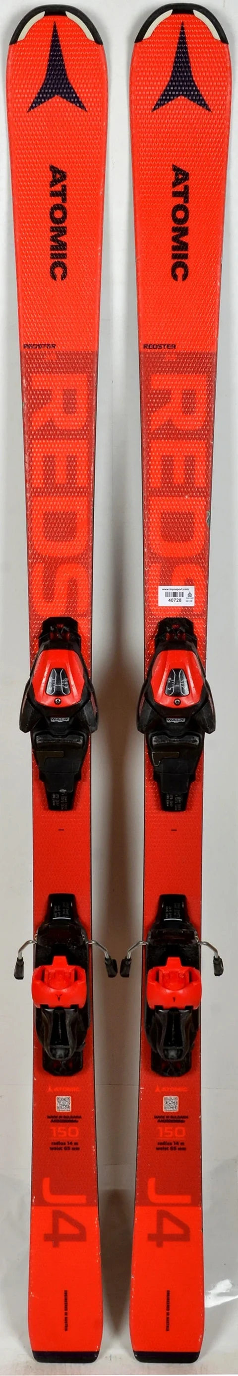 Atomic REDSTER J4 red  - skis d'occasion Junior