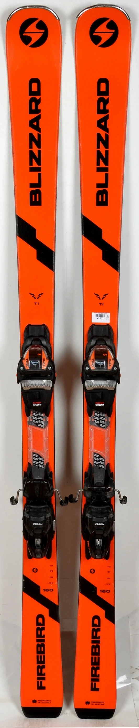 Blizzard FIREBIRD Ti orange - skis d'occasion