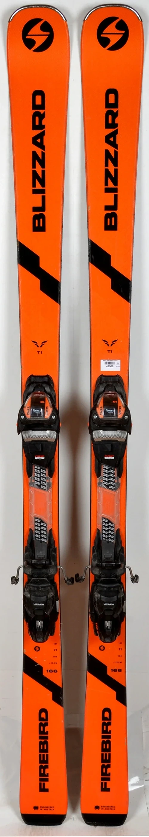 Blizzard FIREBIRD Ti orange - skis d'occasion