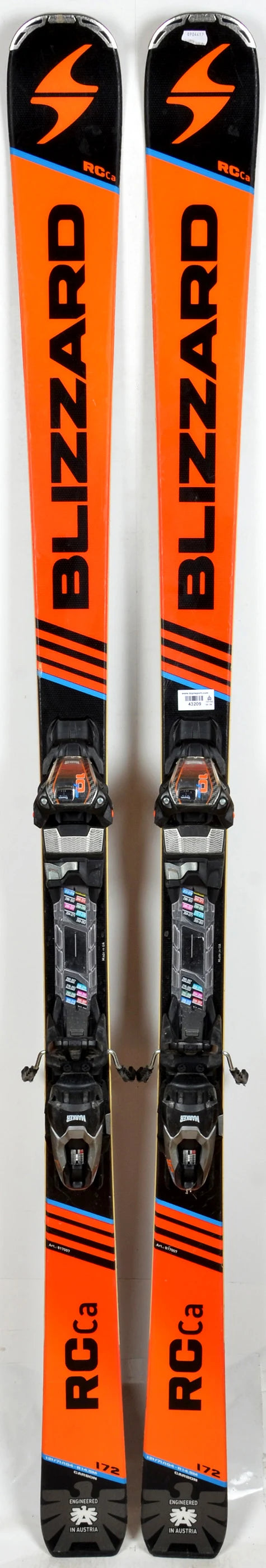Blizzard RC CA ora/black - skis d'occasion