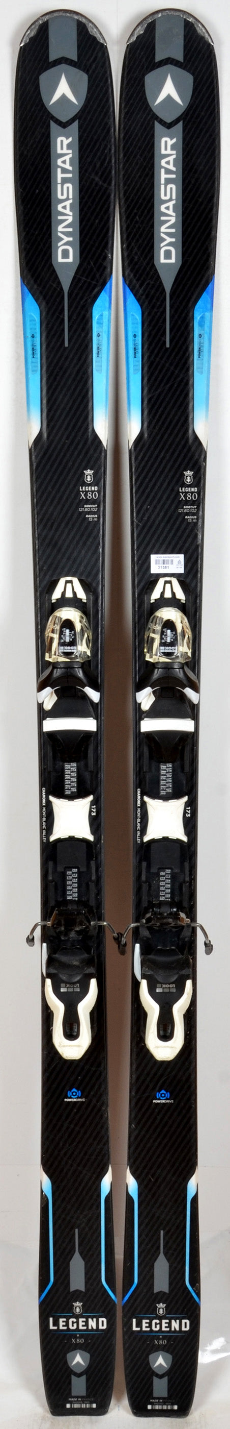 Skis Dynastar Legend W 80 + Fixations - Occasion - Pour Femme - 141 à 150 Cm - Violet
