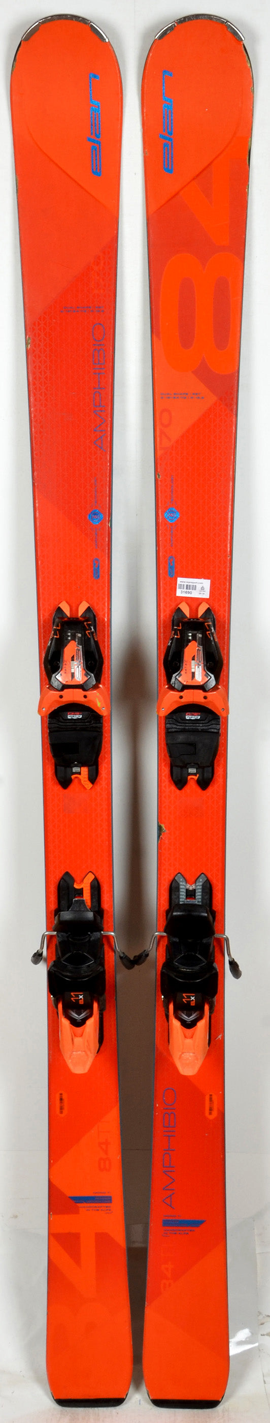 Elan AMPHIBIO 84 Ti full orange - skis d'occasion