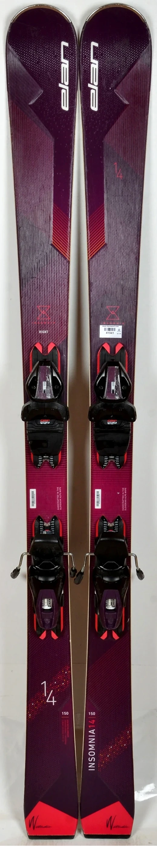Elan INSOMNIA 14 Ti pink - skis d'occasion Femme