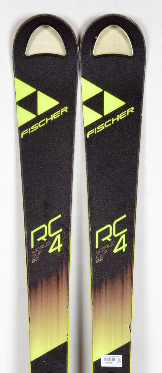 Fischer RC4 WORLDCUP SC black / yellow - skis d'occasion