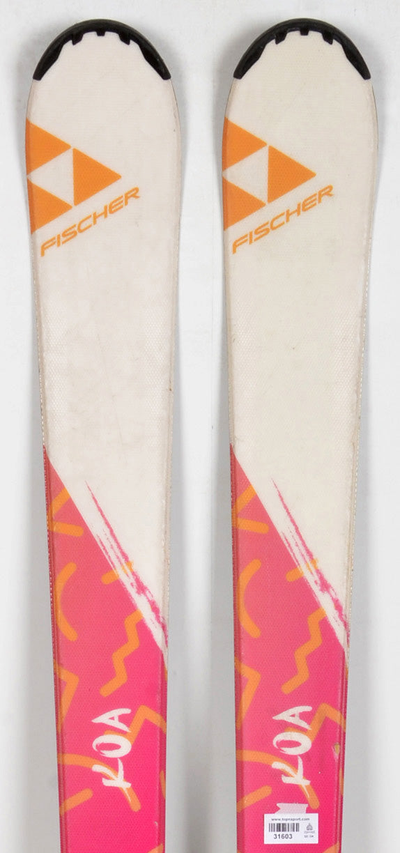Fischer KOA Jr white / pink - skis d'occasion Junior