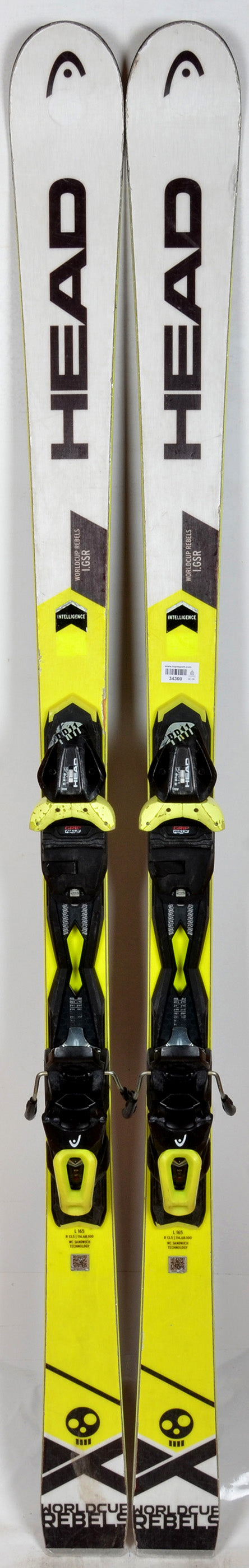 Head WORLDCUP REBELS I.GSR yellow - skis d'occasion