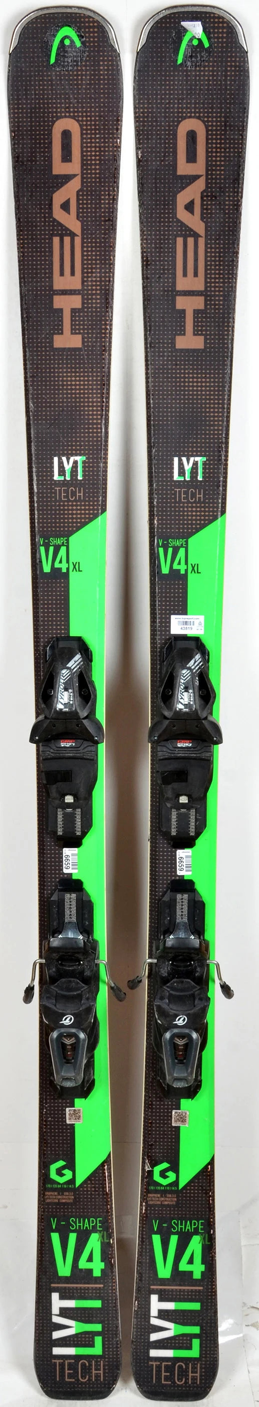 Head V-SHAPE V4 XL LYT green - skis d'occasion