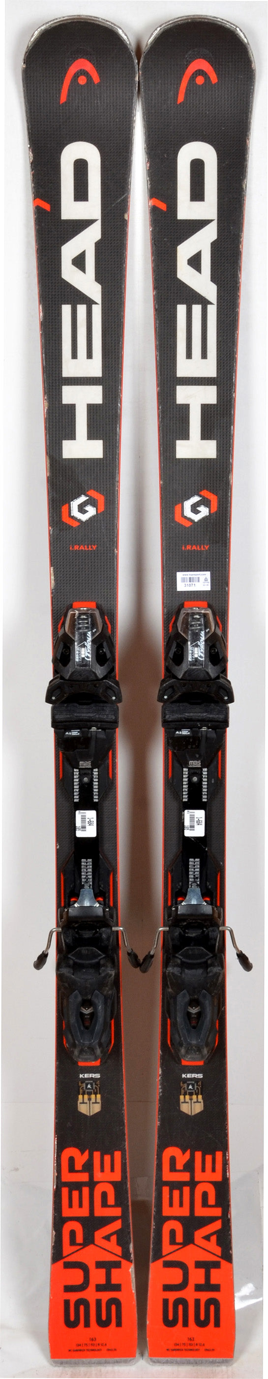Head i.SUPERSHAPE RALLY black / red - skis d'occasion