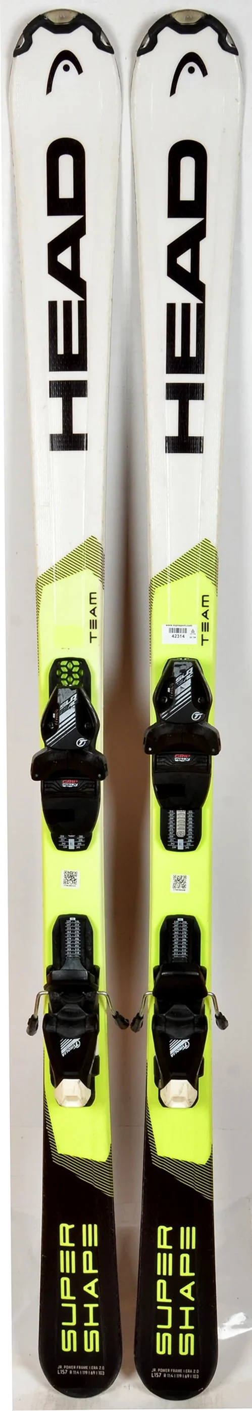 Head SUPER SHAPE TEAM LR - skis d'occasion Junior Head SUPER SHAPE TEAM LR - skis d'occasion Junior