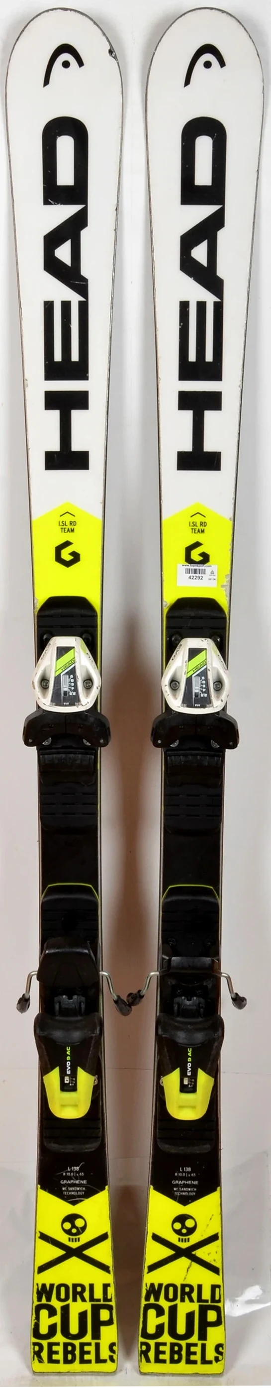 Head WC REBELS iSL RD TEAM white - skis d'occasion Junior
