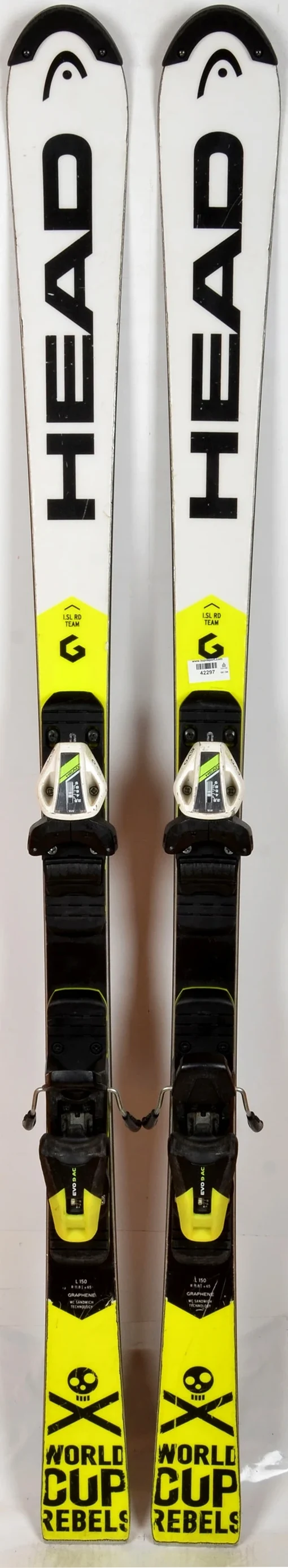Head WC REBELS iSL RD TEAM white - skis d'occasion Junior