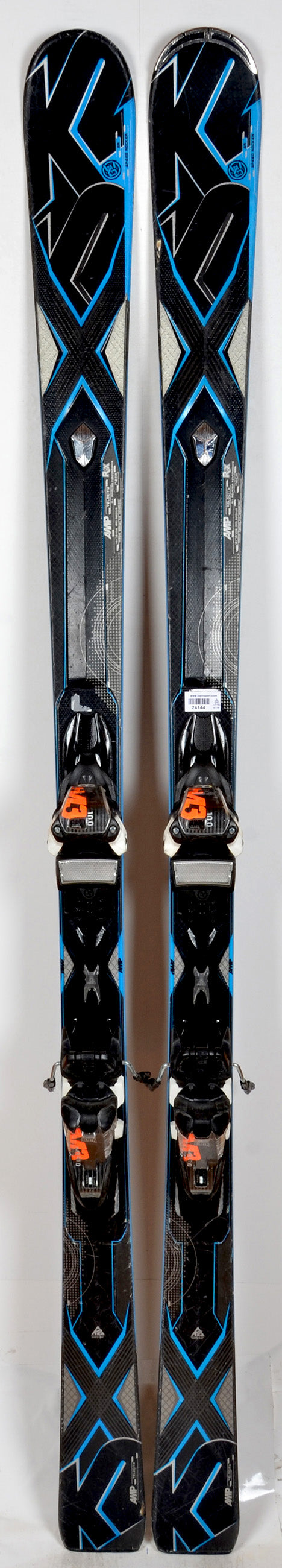K2 VELOCITY blk / blue - skis d'occasion