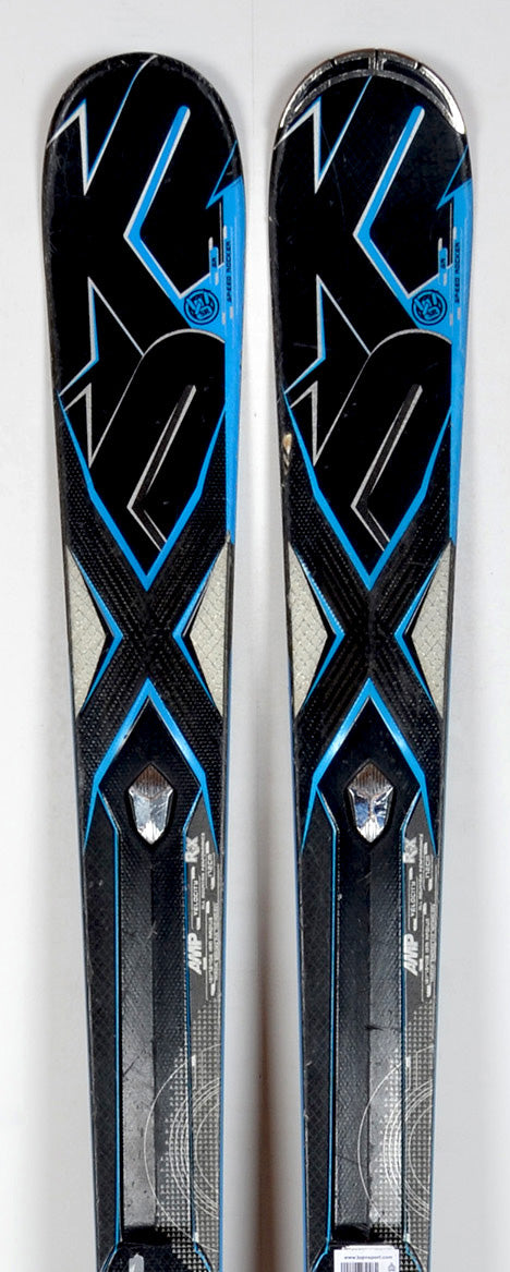 K2 VELOCITY blk / blue - skis d'occasion