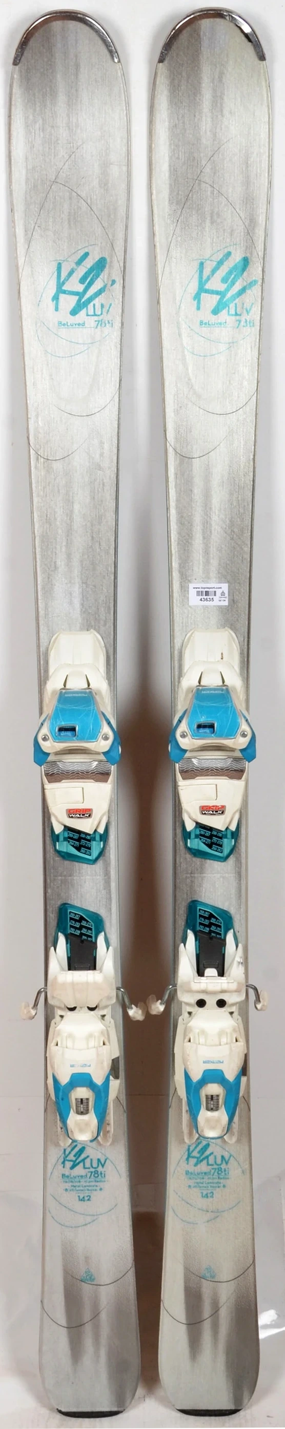 K2 BELUVED 78 Ti grey - skis d'occasion Femme