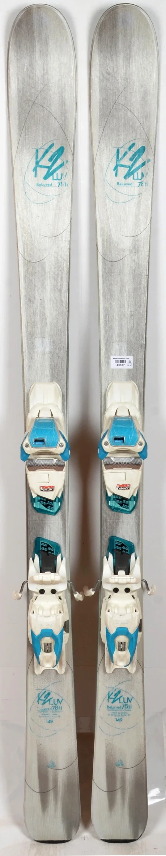 K2 BELUVED 78 Ti grey - skis d'occasion Femme