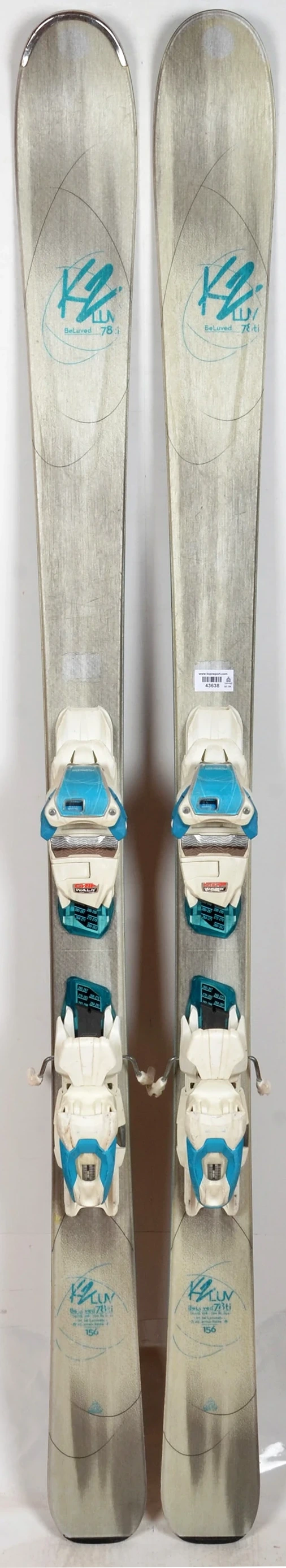 K2 BELUVED 78 Ti grey - skis d'occasion Femme