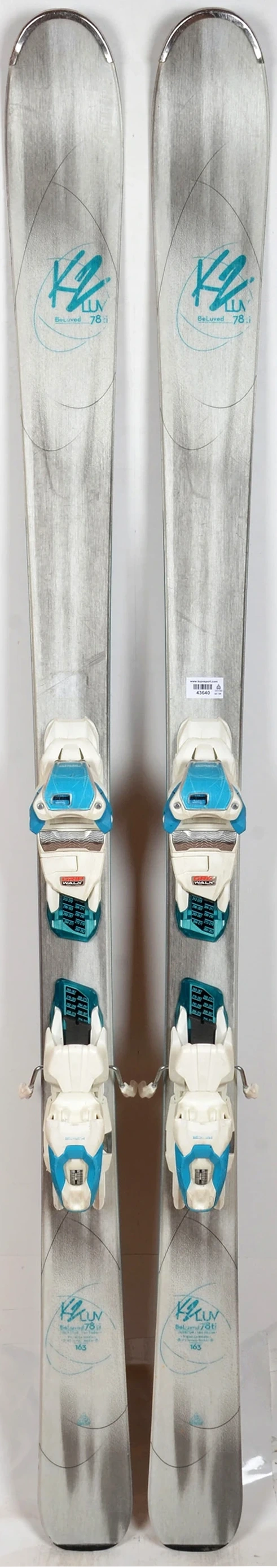 K2 BELUVED 78 Ti grey - skis d'occasion Femme