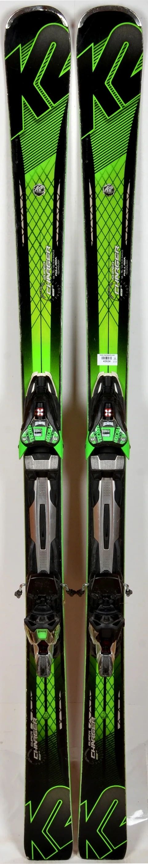 K2 SUPER CHARGER green - skis d'occasion