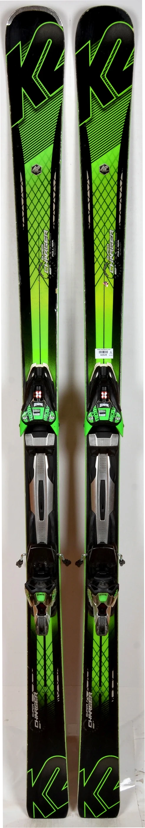 K2 SUPER CHARGER green - skis d'occasion