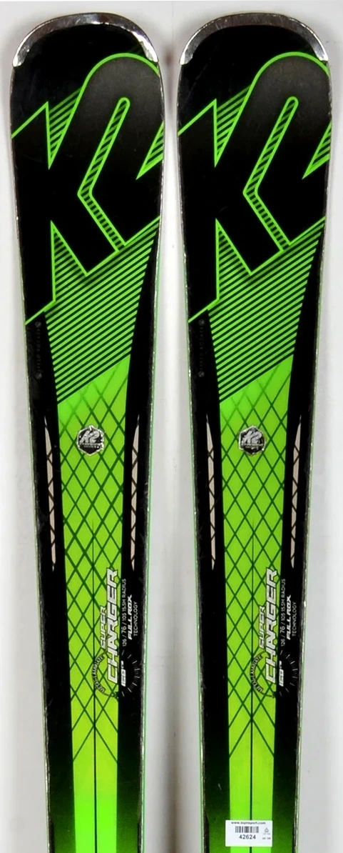 K2 SUPER CHARGER green - skis d'occasion