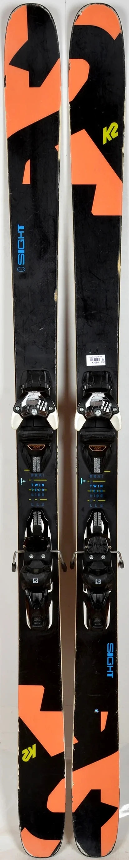 K2 SIGHT black / ora - skis d'occasion