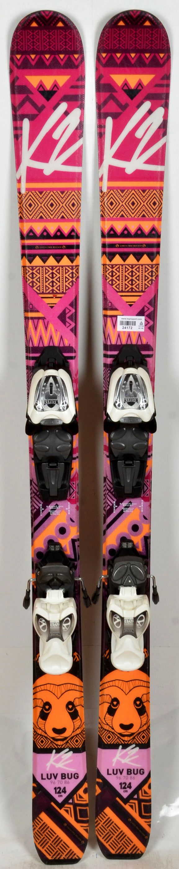 K2 LUV BUG pink - skis d'occasion Junior