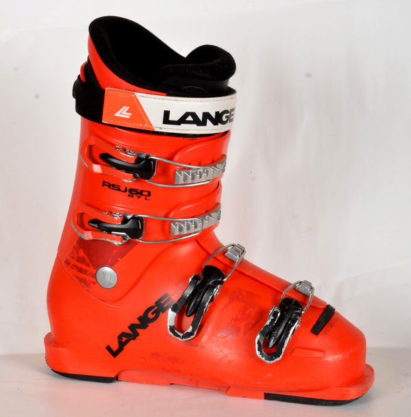 Lange RSJ 60 full red - Chaussures de ski d'occasion Junior