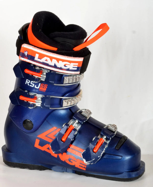 Lange RSJ 65 Legend Blue - chaussures de ski d'occasion Junior