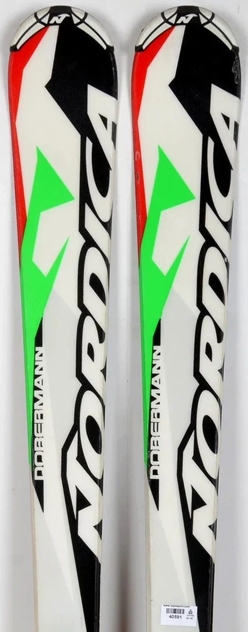 Nordica TEAM J RACE white / green - skis d'occasion Junior