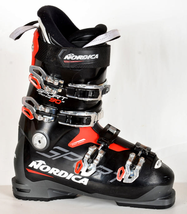 Chaussures De Ski Nordica Sport Machine - Rouge - Taille 42.5 (335mm) - Occasion