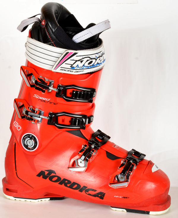 Nordica SPEEDMACHINE 130 red - Chaussures de ski d'occasion