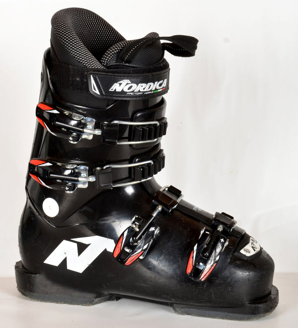 Nordica DOBERMANN GP TEAM Black - Chaussures de ski d'occasion Junior
