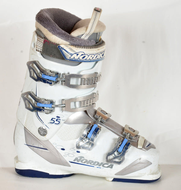 Nordica CRUISE 55 W white - Chaussures de ski d'occasion Femme