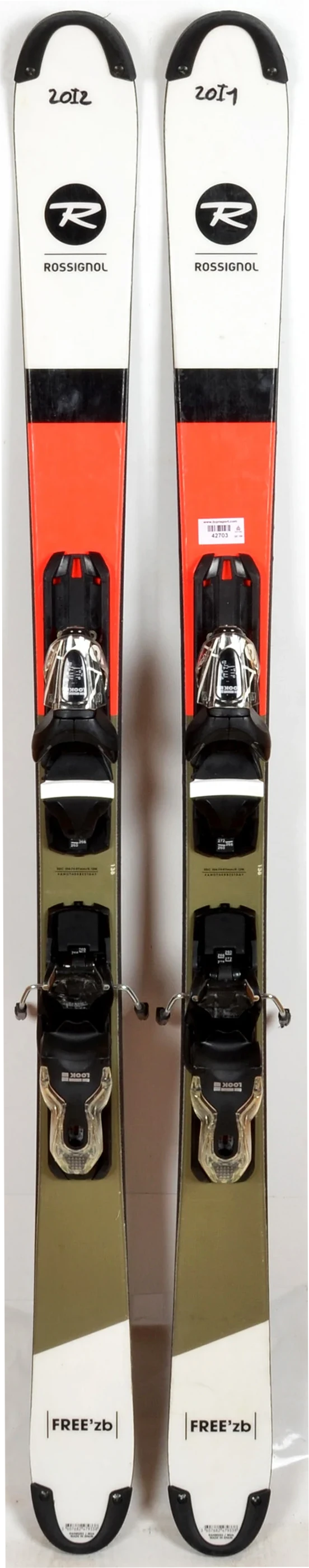Rossignol FREE ZB white - skis d'occasion