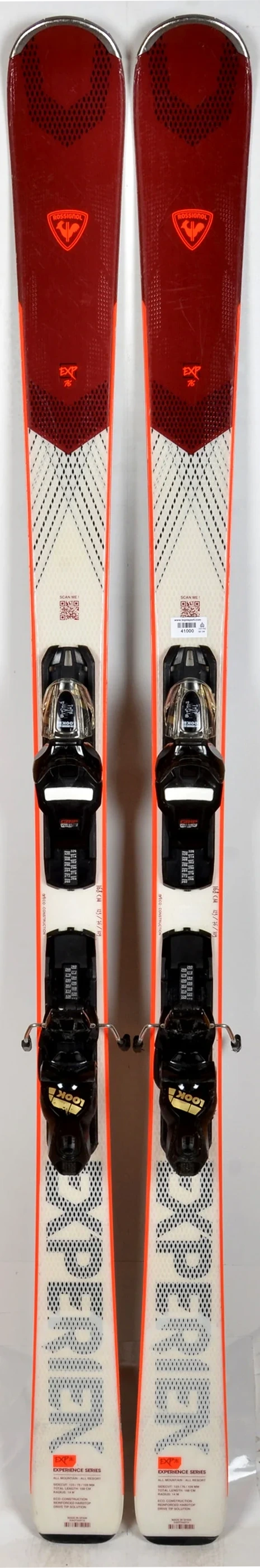 Rossignol EXPERIENCE 76 white / red - skis d'occasion