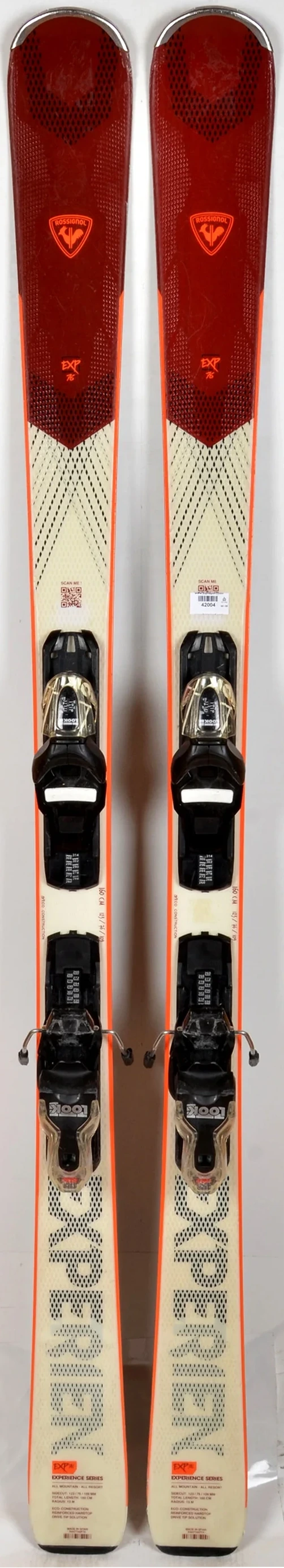 Rossignol EXPERIENCE 76 white / red - skis d'occasion