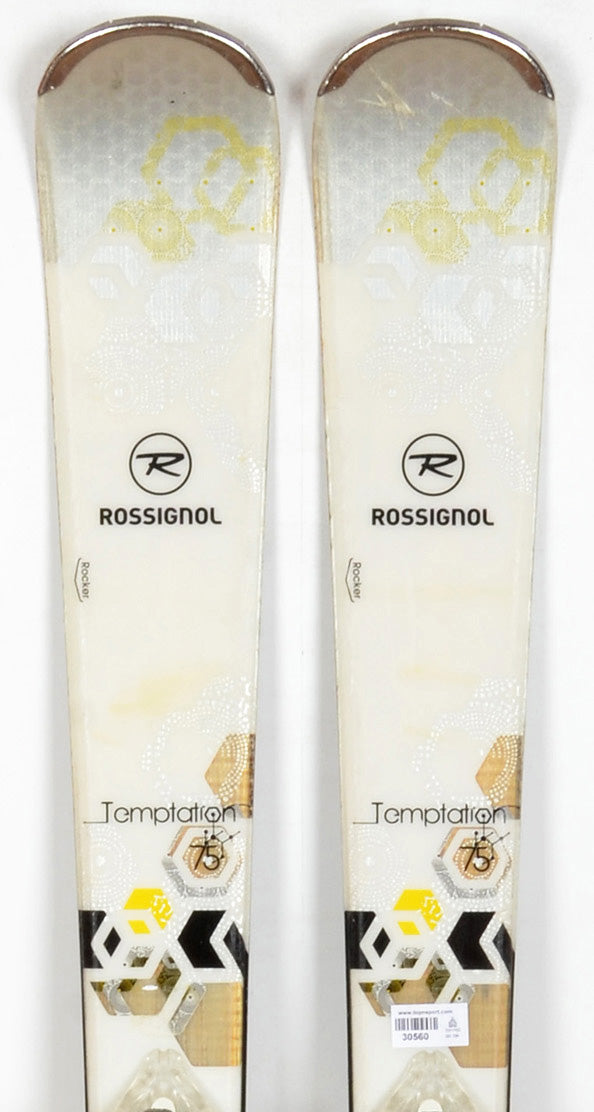 Rossignol TEMPTATION 75 white - skis d'occasion Femme