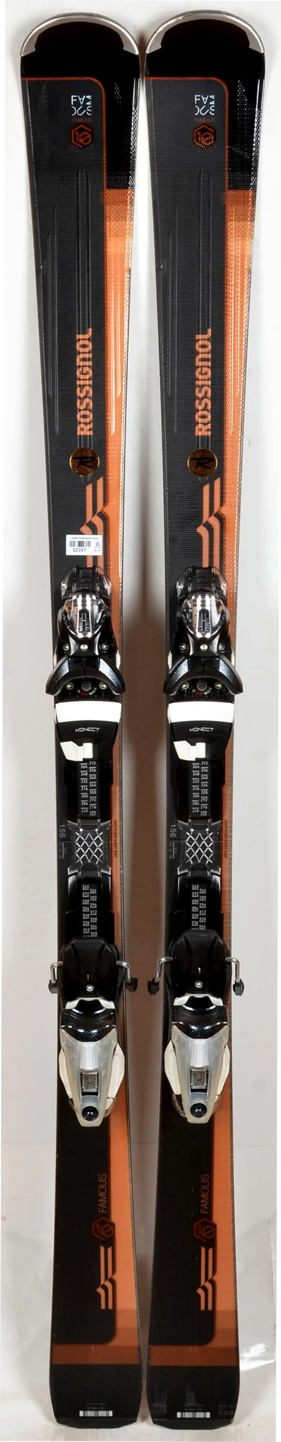 Pack neuf skis Rossignol FAMOUS 10 + Fixation NX 12 - neuf déstockage