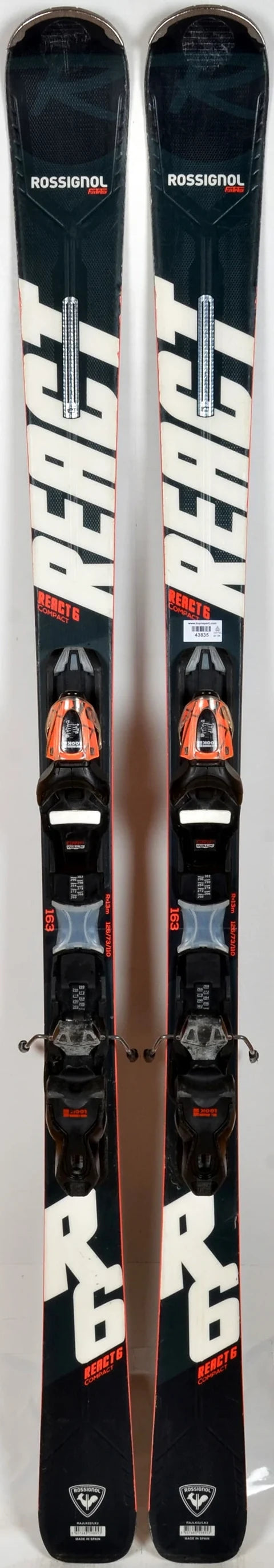 Rossignol REACT R6 COMPACT black - skis d'occasion