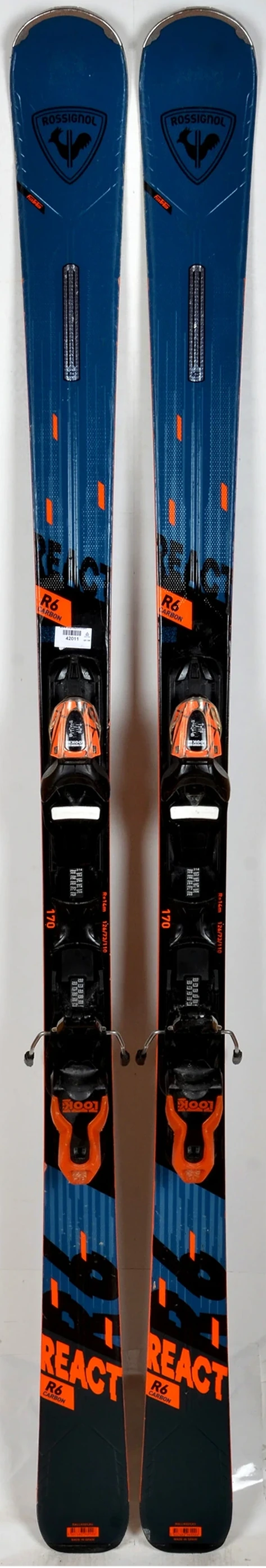Rossignol REACT R6 CARBON - skis d'occasion