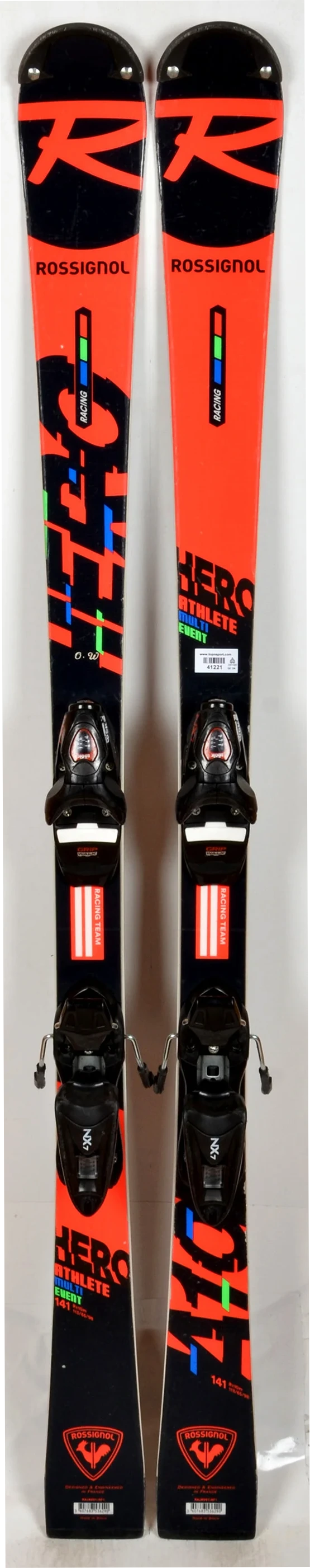 Rossignol HERO ATHLETE MULTI EVENT red / black - skis d'occasion Junior