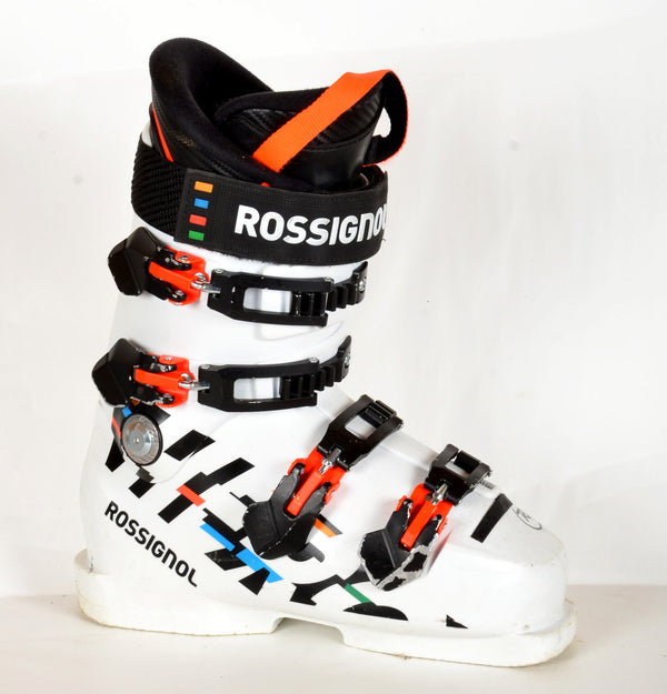 Rossignol HERO WORLD CUP 90 SC white / multi - Chaussures de ski d'occasion Junior
